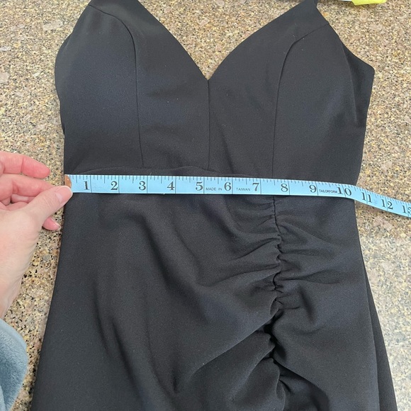 Formal Black Floor Length Dress- Size SMALL - Picture 8 of 11